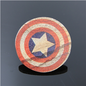 Absorbent Natural Stone Sandstone Drink Coaster