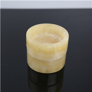 Cylinder Marble Candle Holder