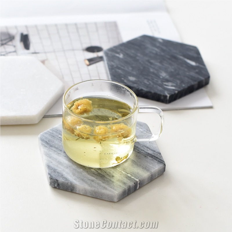 Hexagon/Round Marble Stone Coaster