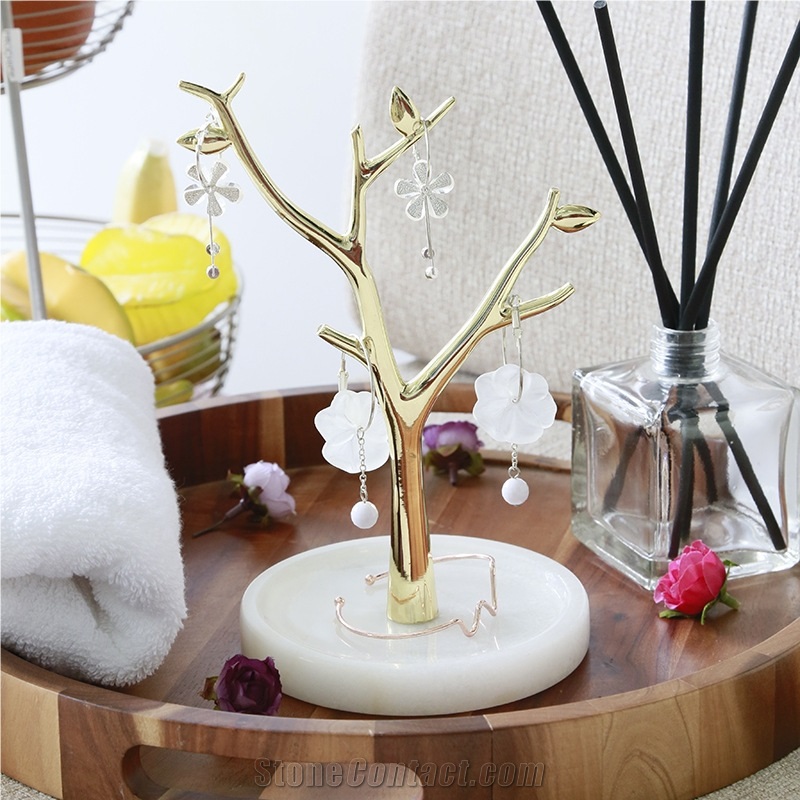 Marble Jewelry Display Tree Stand