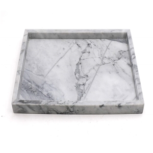 Natural Marble Stonesquare Tray Storage Organizer