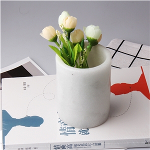 Natural White Marble Canisters