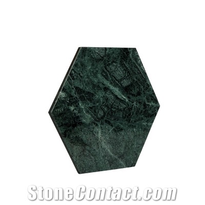 Sandwich/Drink/Bread Marble Serving Hexagon Plate