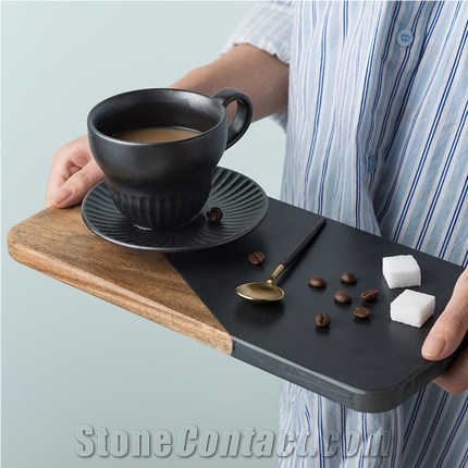 Slate Wood Sushi Barbecue Western Steak Plate