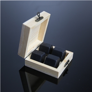 Soapstone Whisky Stone with Gift Box Packing