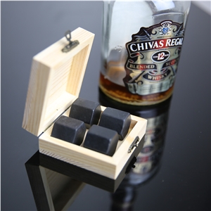 Soapstone Whisky Stone with Gift Box Packing