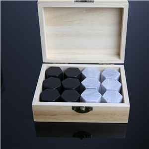 Soapstone Whisky Stone with Gift Box Packing