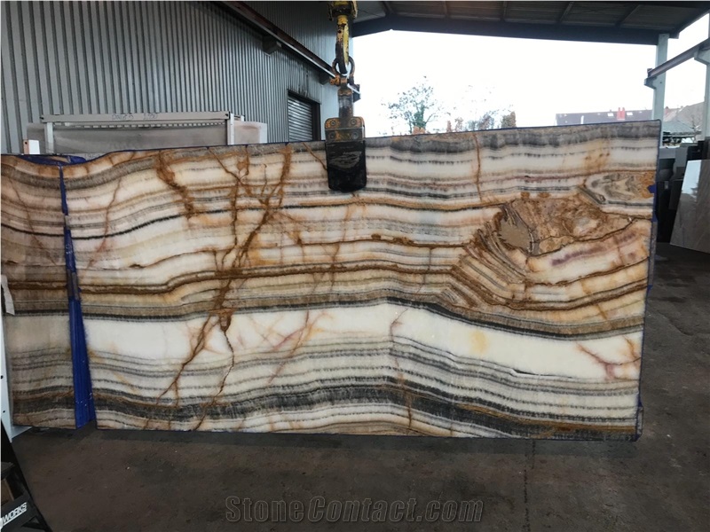 Multicolor Onyx Tiles, Slabs