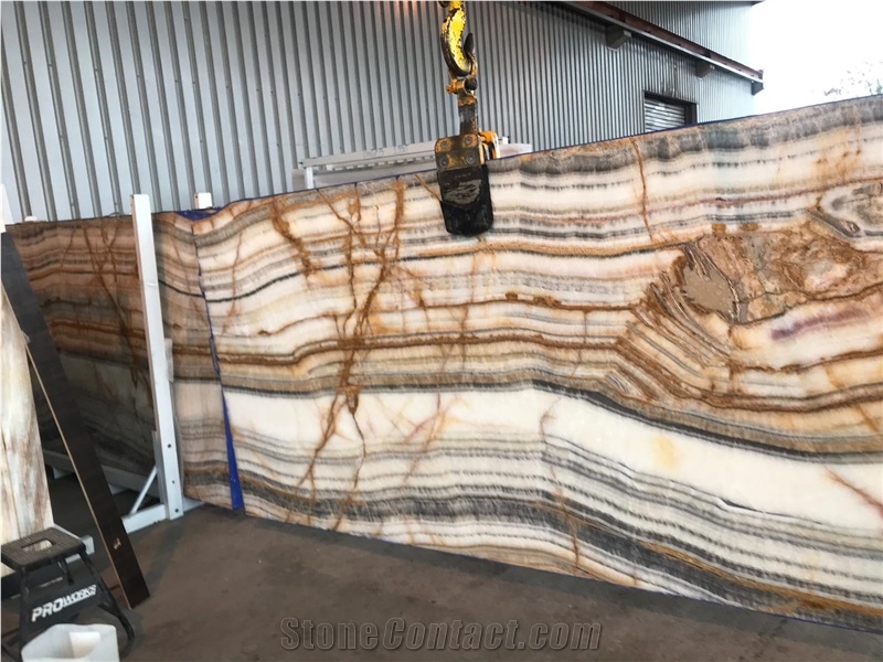 Multicolor Onyx Tiles, Slabs