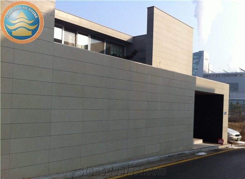 Yellow Sandstone Facade Sawn Cut Surface