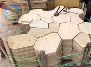 Yellow Sandstone Pavers Sawncut Surface