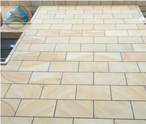 Yellow Sandstone Wood Grain Pavers