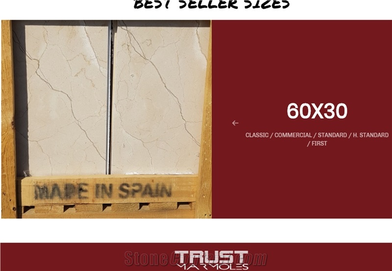Crema Marfil Marble Slabs and Tiles