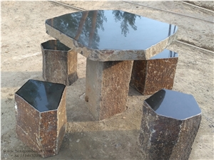 Natural Basalt Tables & Chairs