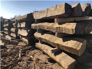 Natural Shape Basalt Stone Columns