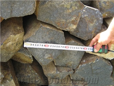 Natural Shape Basalt Stone Columns