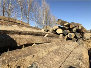 Natural Shape Basalt Stone Columns