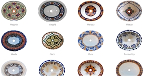 Hand Painted Terracotta Sinks