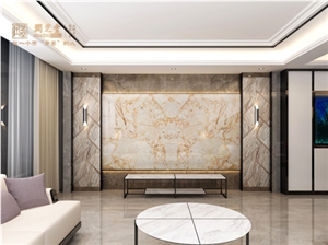 Golden Phoenix+Italian Brown+Violet Board Wall Panels