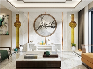 Jazz White+Sapiri Wood+Domestic Blue Sands Wall Panels