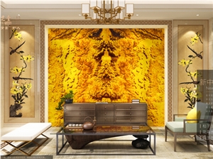 Orange Jade+Flower and Bird Waterknife+Magnolia Wall Panels