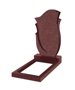 Red Granite Monument Vertical Model V-2