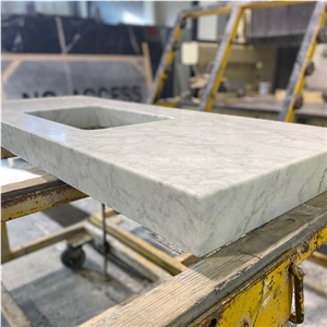 Vancouver Island White Marble Kitchen Countertop Vancouver Island White Marble Kitchen Countertop
