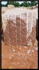 Ilkal Pg Red Granite Blocks