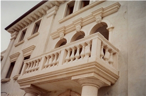 Pietranova Bianca Limestone Balustrades, Rails