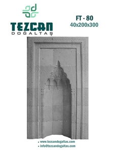 Ash Grey Tuff Stone Wall Fountain