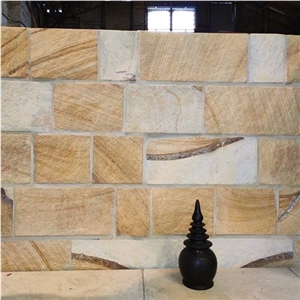 Banded Australian Sandstone Split Wall Blocks