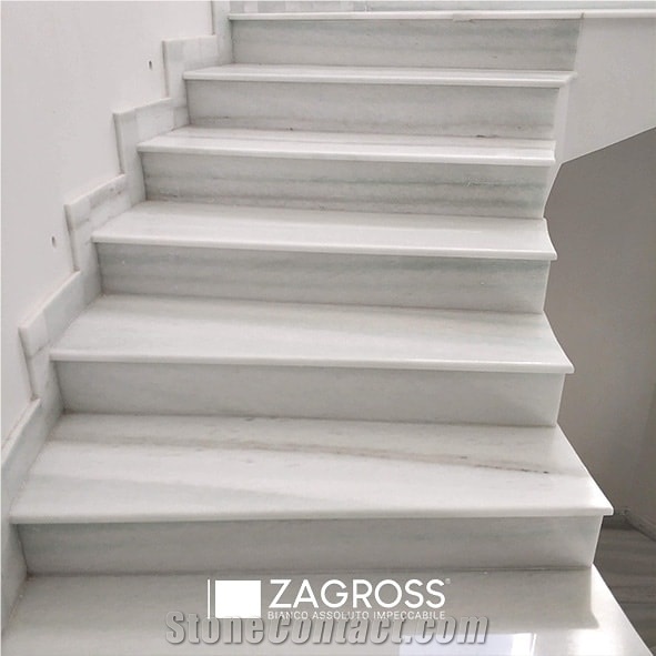 New Pentelico Marble Staircase