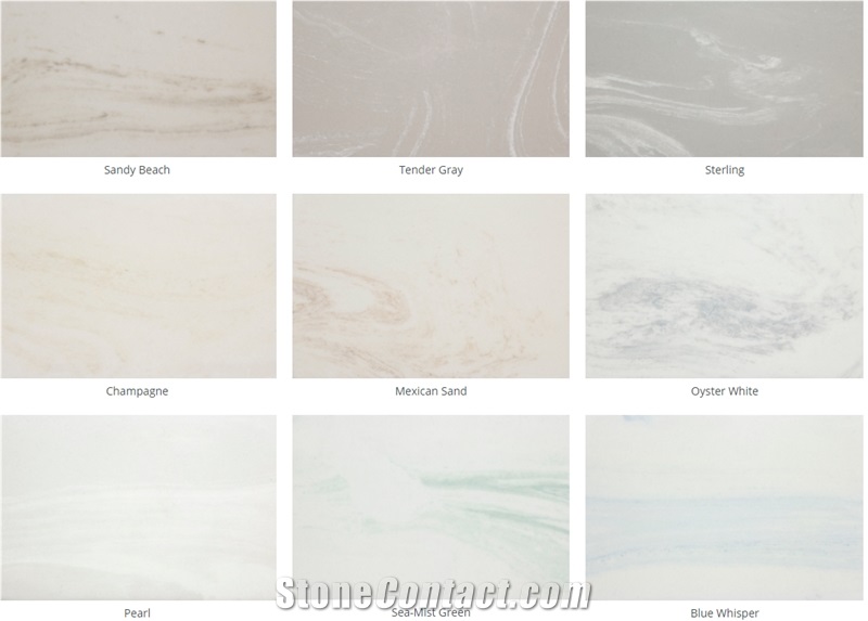 Blue Whisper Artificial Marble-Cultured Marble