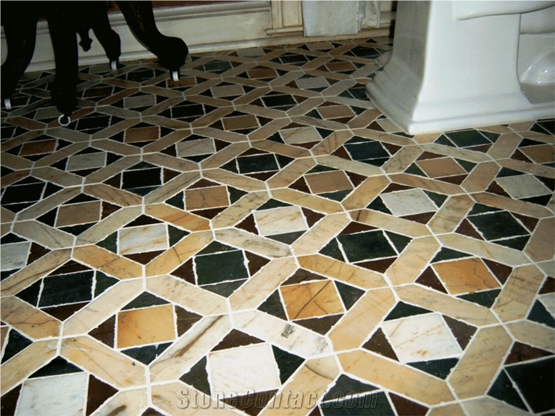 Studio Dezahra Tunisian Limestone and Marble Floor