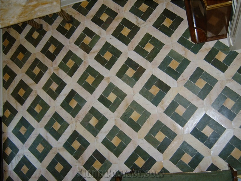 Studio Dezahra Tunisian Limestone and Marble Floor