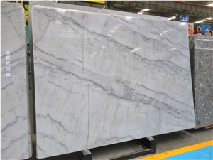 Bruce Silver Grey Marble Book Match