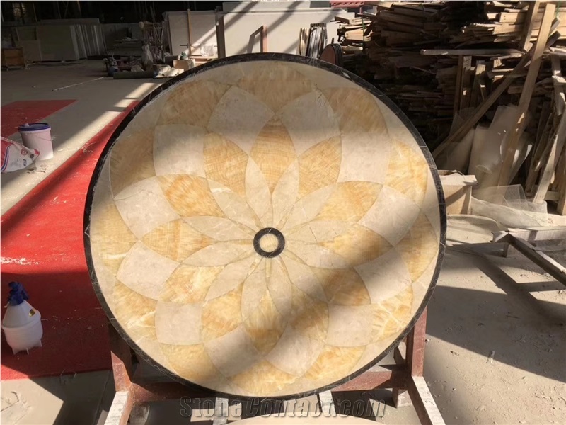 Marble Stone Waterjet Mosaic Tabletop