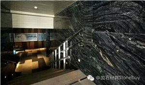 Royal Black Wooden Marble for Floor Tile