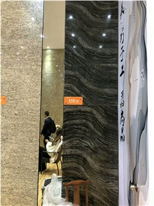 Royal Black Wooden Marble for Floor Tile