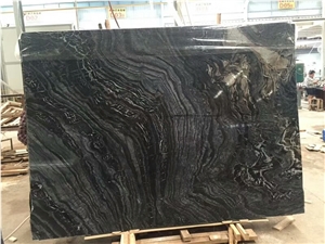 Royal Black Wooden Marble for Floor Tile