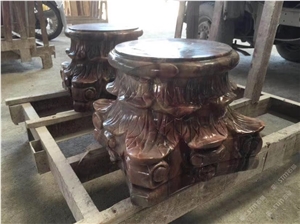 Venice Red Marble Coloums Base
