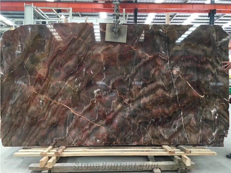 Venice Red Marble Coloums Base