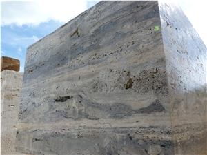 Travertino Grigio Etrusco Blocks
