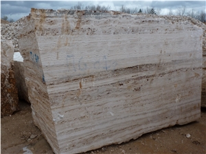 Travertino Tuscany Beige Stripped Blocks