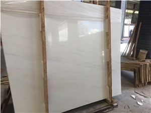 Ariston White Marble Slab with Little Grey Texture