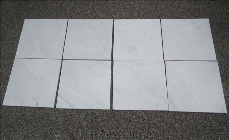 Ariston White Marble Slab with Little Grey Texture
