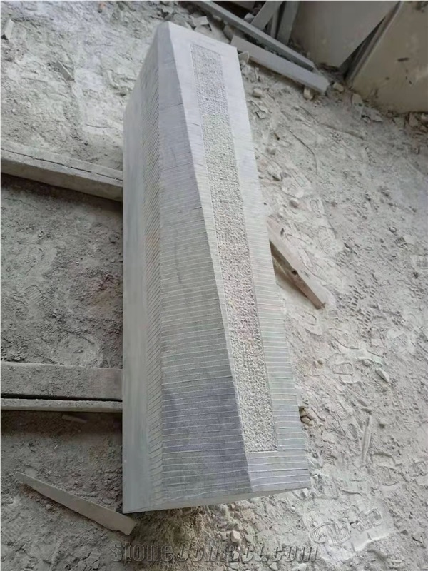 Blue Limestone Chieseled Raodway Kerbs,L828