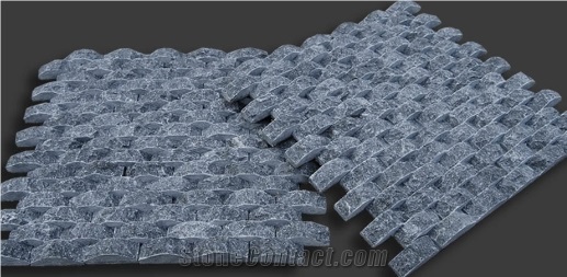 Blue Limestone Mosaic New 3d Design