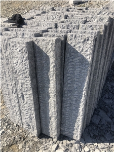 Dalian G603 Greygranite Palisade Kerbstone by Hand