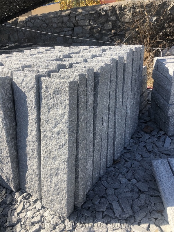 Dalian G603 Greygranite Palisade Kerbstone by Hand